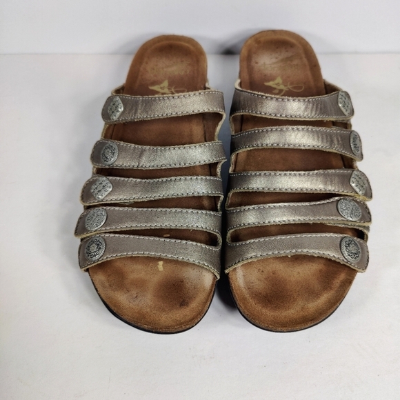 Dansko Janie Sandal Metallic Leather Adjustable Cork Footbed Women's Size 9.5-10 - Picture 2 of 10